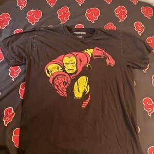 Black Iron Man Graphic T-Shirt